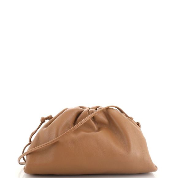 Bottega Veneta Handbags - Bottega Veneta The Pouch Leather Mini Brown